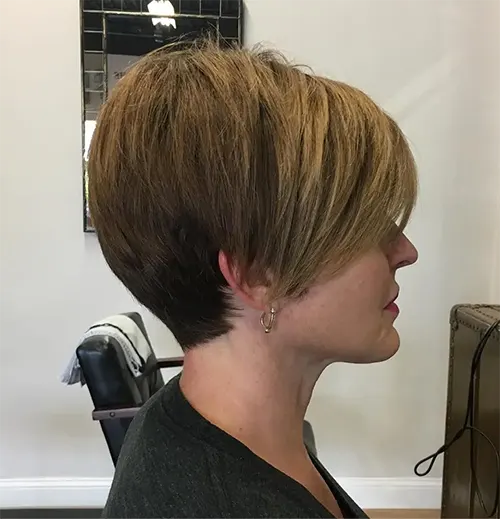 Tapered Pixie com Franja Tapered Pixie com Franja