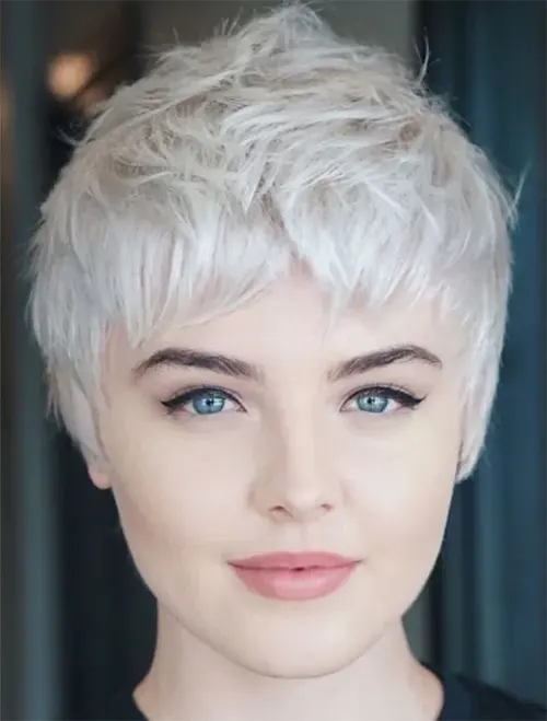 Pixie Platinado Repicado Pixie Platinado Repicado